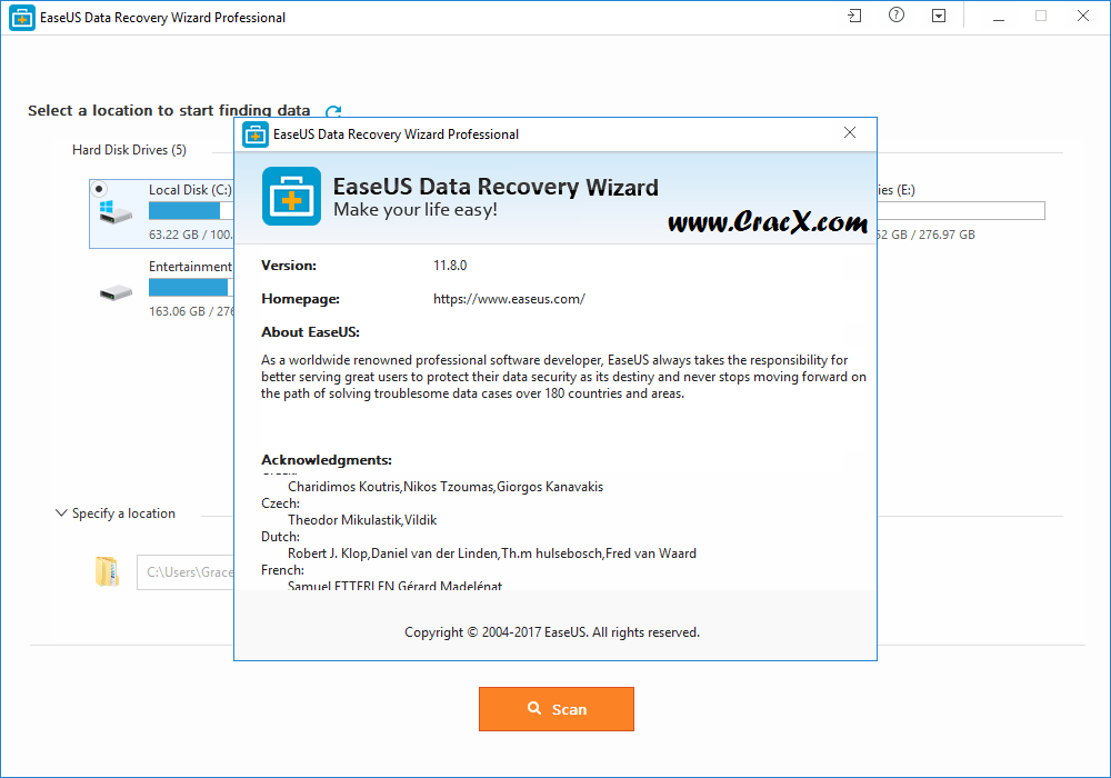 easeus data recovery wizard 11.8 serial key